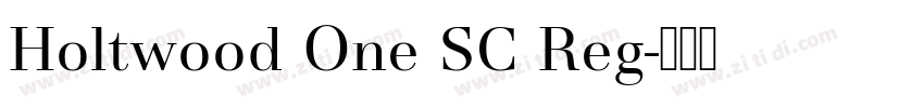 Holtwood One SC Reg字体转换